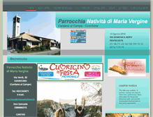 Tablet Screenshot of parrocchiacuoricino.it